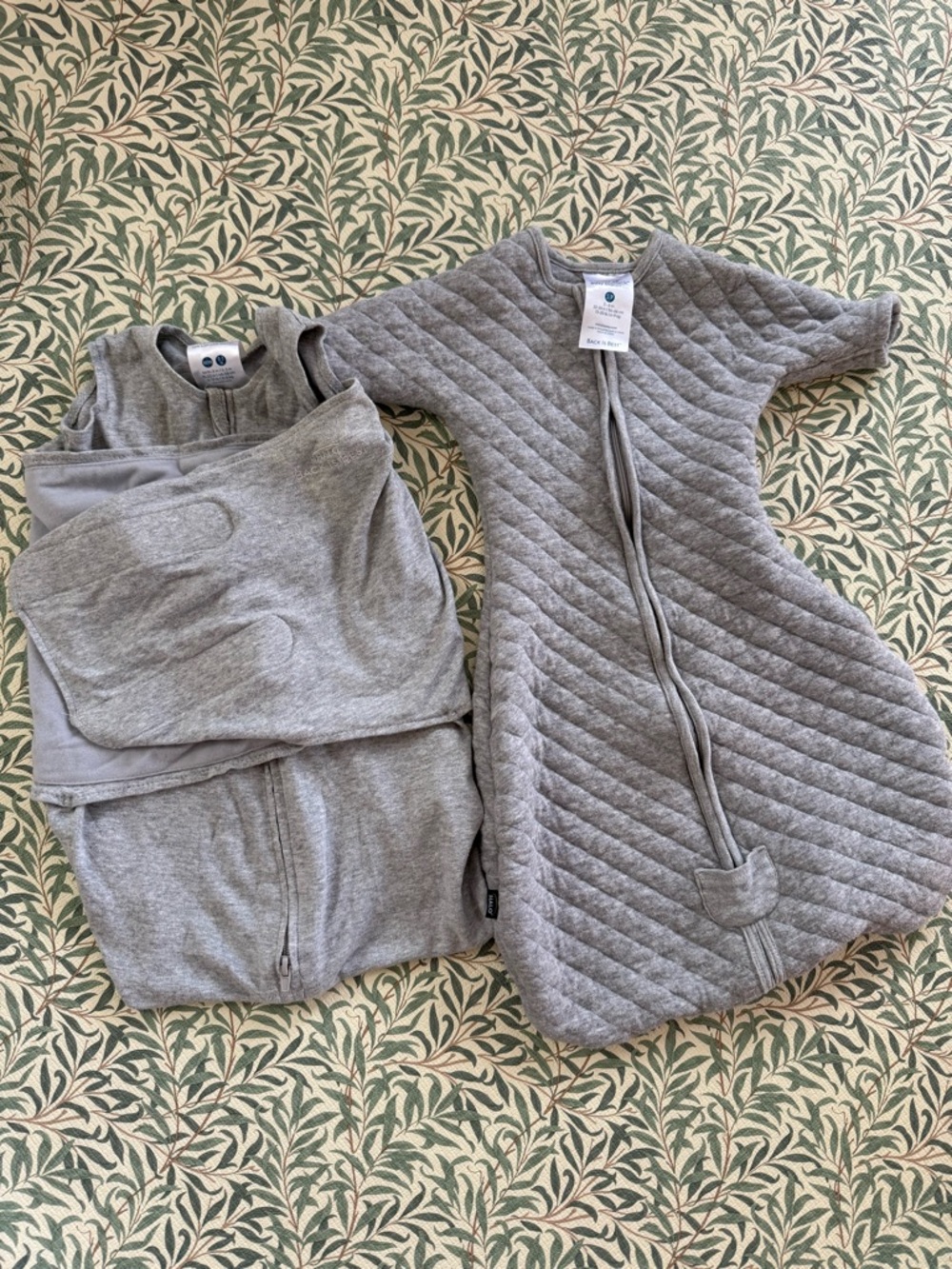 Halo Gray Quilted Baby Sleep Sacks